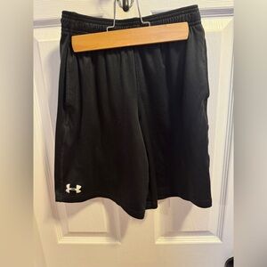 Under Armour Boys Black Athletic Shorts